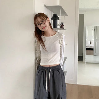 Line Cropped T-shirt