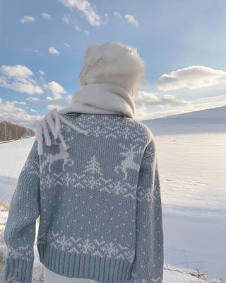 Snow knit hoodie - 2 colors