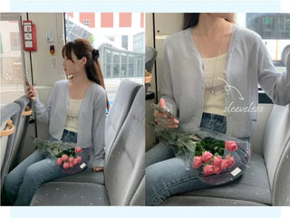 U-neck ribbed sleeveless top (3c)
