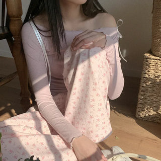 Ribbon off-shoulder