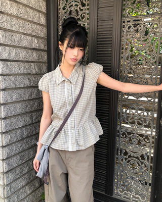 Checked blouse