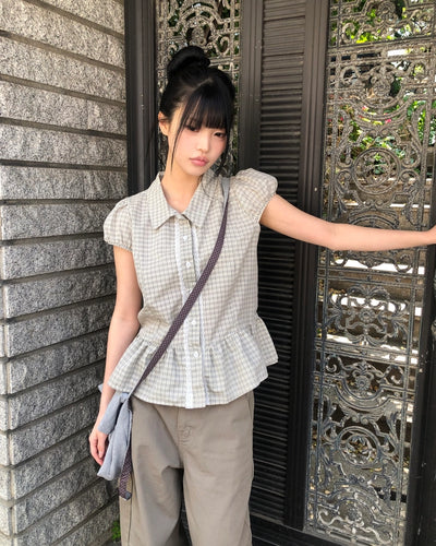 Checked blouse