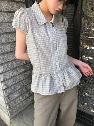 Checked blouse
