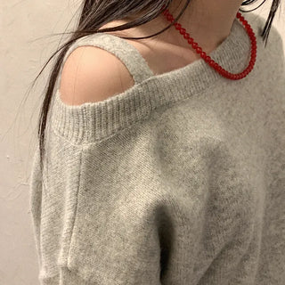 Asymmetrical Shoulder Knit