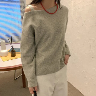 Asymmetrical Shoulder Knit