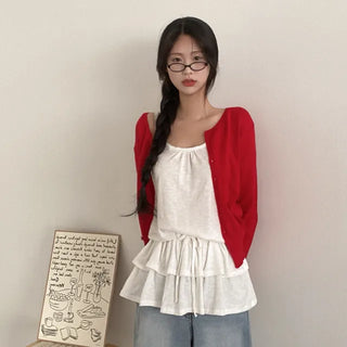 2-Way U-Neck Knit Cardigan