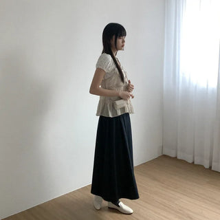 Frilled chiffon bustier