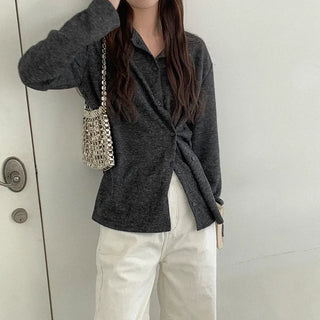 Peach Wrap Cardigan