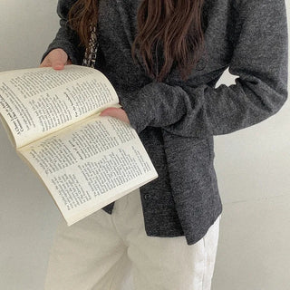 Peach Wrap Cardigan