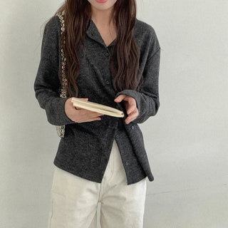 Peach Wrap Cardigan