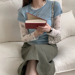 Tencel short-sleeved T-shirt