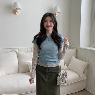 Tencel short-sleeved T-shirt