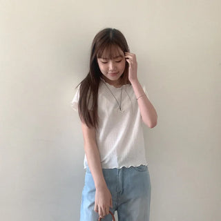 Wrinkle Wave Short-Sleeve T-Shirt