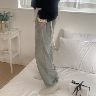 Cotton towel jogger pants