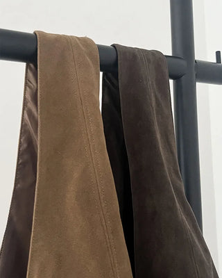 Suede shoulder bag