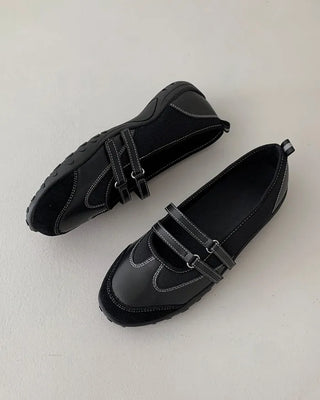 Mary Jane suede velcro sneakers
