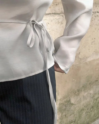 High-neck blouse