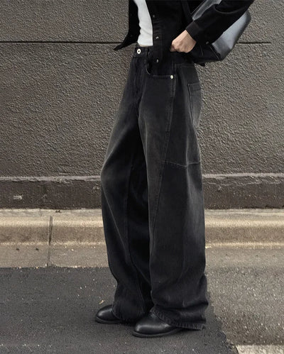 Premium Slit Denim Pants