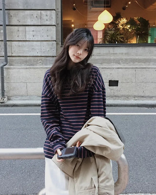 Oversized striped T-shirt