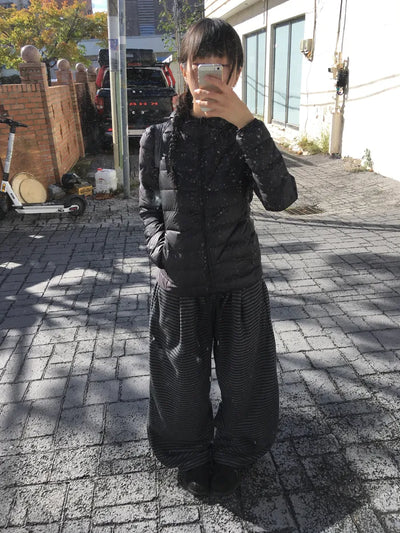 (3 colors) Checkered Down Jacket