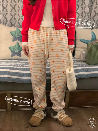 Teddy Bear Fleece-Lined Jogger Pants