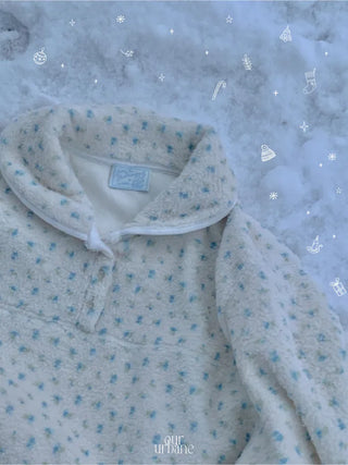 Petite Flower Boucle Fleece-Lined Anorak