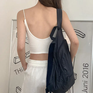[With built-in cups] Cotton sleeveless top