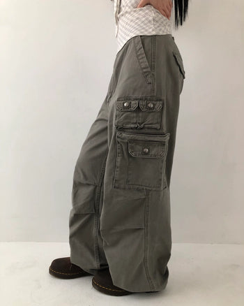 Cargo wide pants
