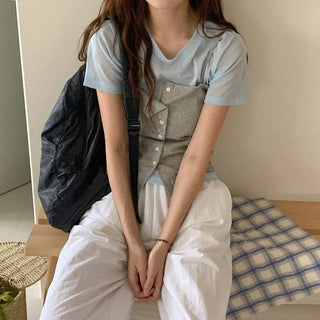 Button sleeveless