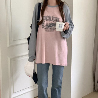 Lettering Raglan T-Shirt