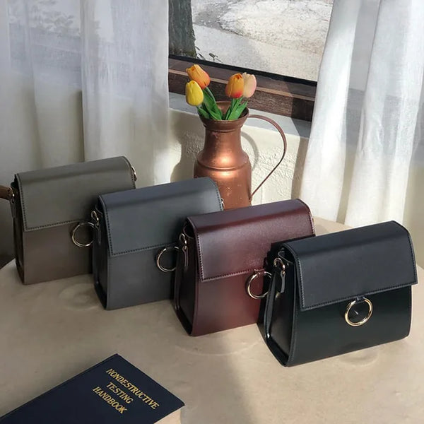 Ring Square Mini Shoulder Bag (4 colors)