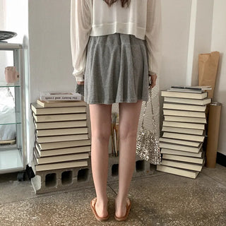 Terry cloth mini skirt