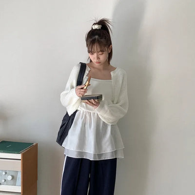 Knit bolero cardigan