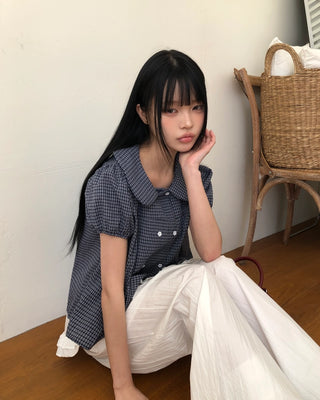 Double-breasted blouse