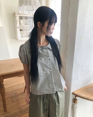 Double-breasted blouse