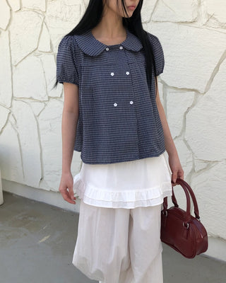 Double-breasted blouse