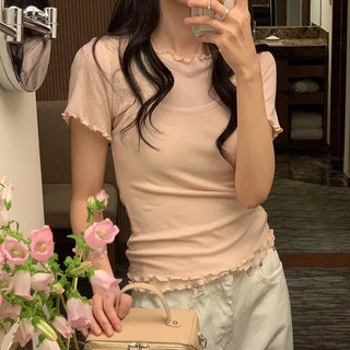 Ribbon Tencel T-shirt Set