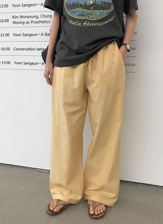 Linen 2-Way String Pants