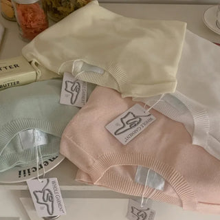 [6 colors] Whole Garment Linen Long Sleeve Knit