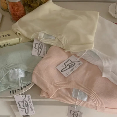 [6 colors] Whole Garment Linen Long Sleeve Knit
