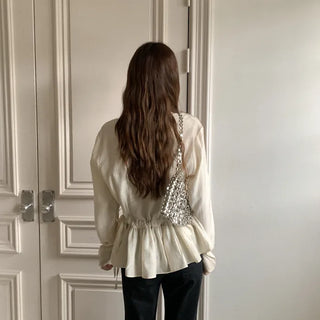String Ribbon Blouse