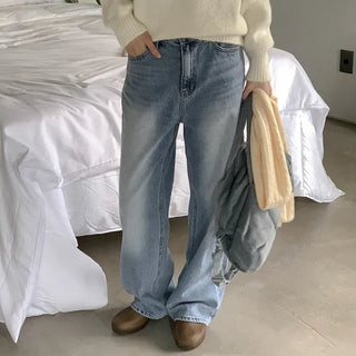 Wide Light Denim Pants