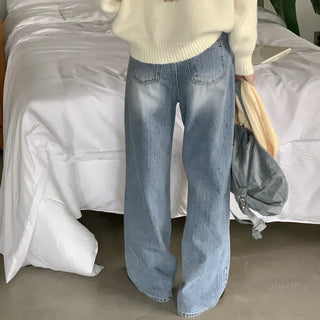 Wide Light Denim Pants