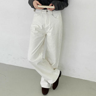 Fleece-lined corduroy pants
