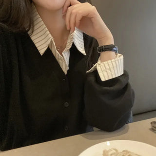 Autumn shirt, long-sleeved, oversized cotton shirt