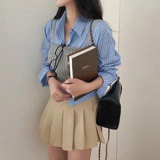 Autumn shirt, long-sleeved, oversized cotton shirt