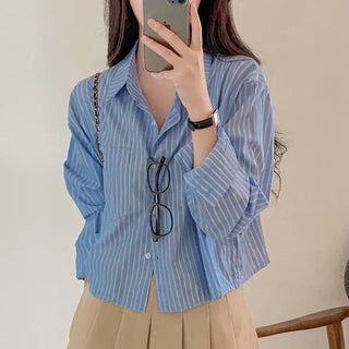 Autumn shirt, long-sleeved, oversized cotton shirt