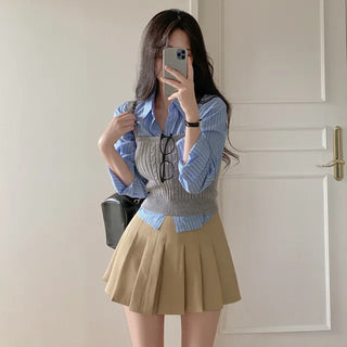 Autumn shirt, long-sleeved, oversized cotton shirt