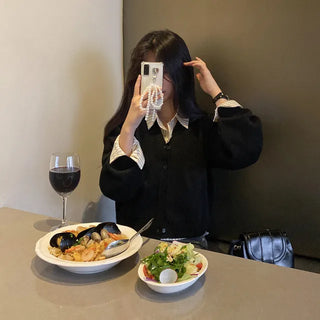 Autumn shirt, long-sleeved, oversized cotton shirt