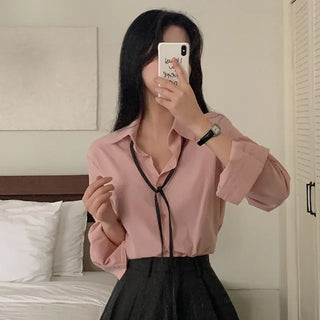 White Loose Fit Basic Shirt